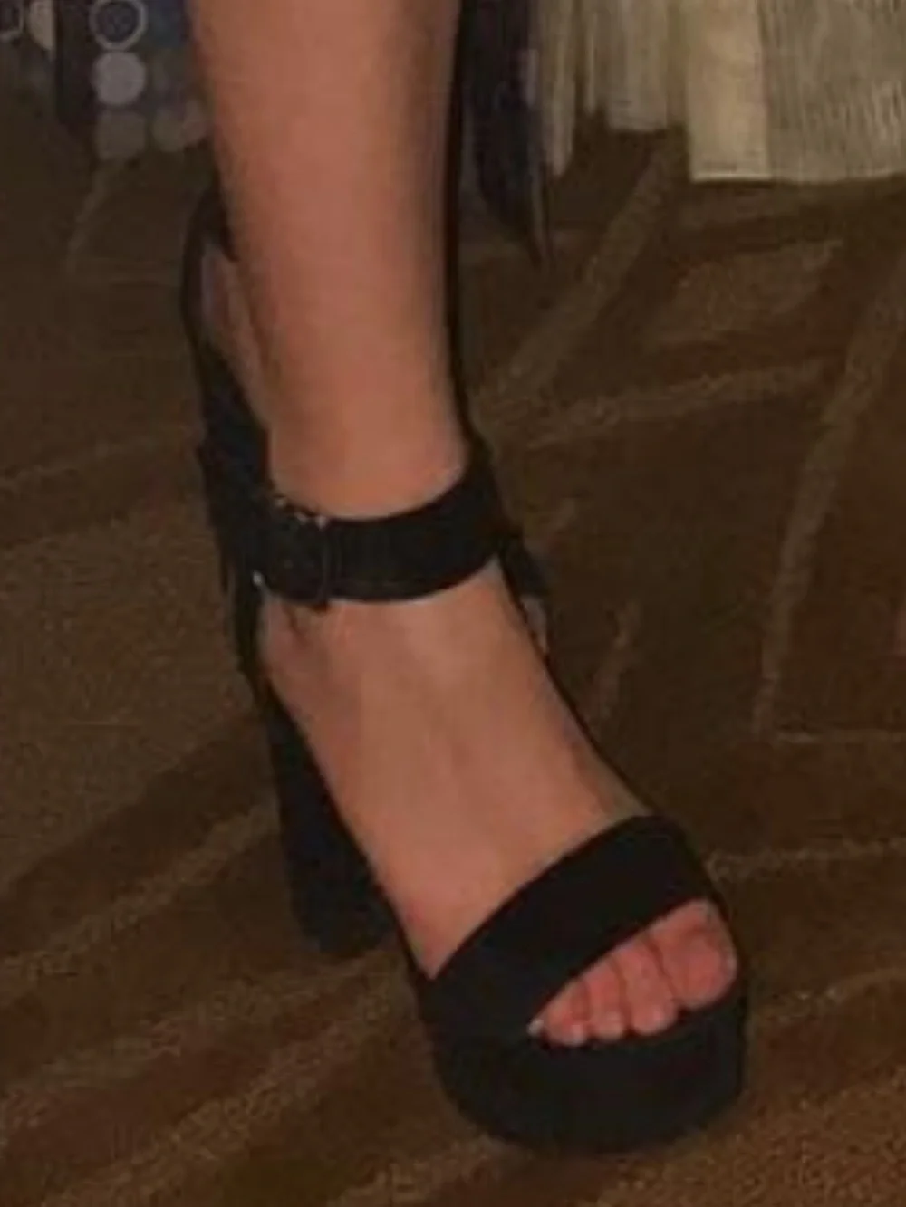 Steve Madden Black Suede Platform Block-Heel Sandals
